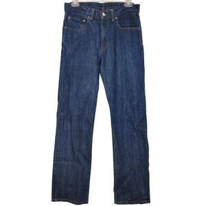 Levi's 514 Slim Straight Denim Jeans Dark Wash 100% Cotton Blue Mens 29x29